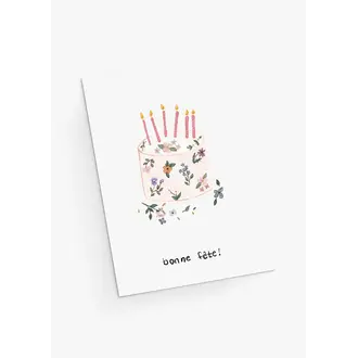 MIMI & AUGUST CARTE DE SOUHAITS - GÂTEAU DE FÊTE