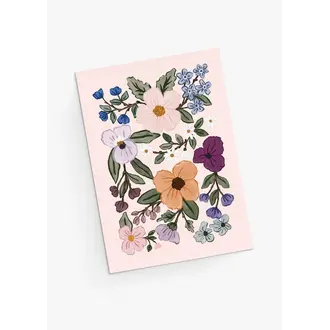 MIMI & AUGUST CARTE DE SOUHAITS - CHAMPS DE FLEURS