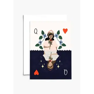 MIMI & AUGUST CARTE DE SOUHAITS - REINE DE COEUR