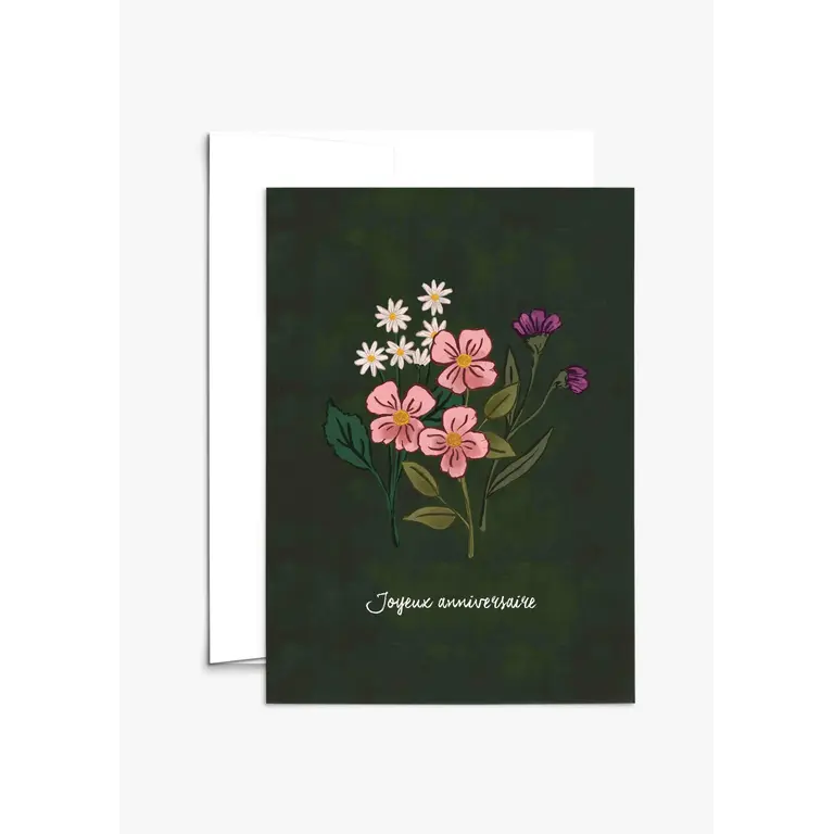 MIMI & AUGUST GREETING CARD - WILDFLOWERS