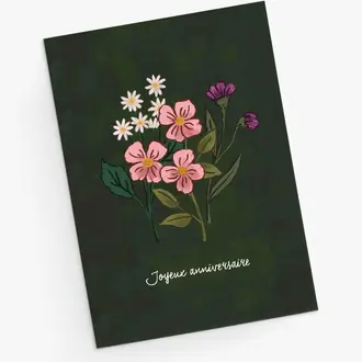 MIMI & AUGUST CARTE DE SOUHAITS - FLEURS SAUVAGES