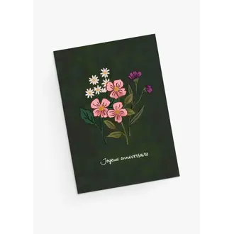 MIMI & AUGUST CARTE DE SOUHAITS - FLEURS SAUVAGES