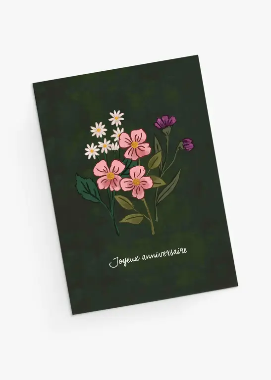MIMI & AUGUST CARTE DE SOUHAITS - FLEURS SAUVAGES