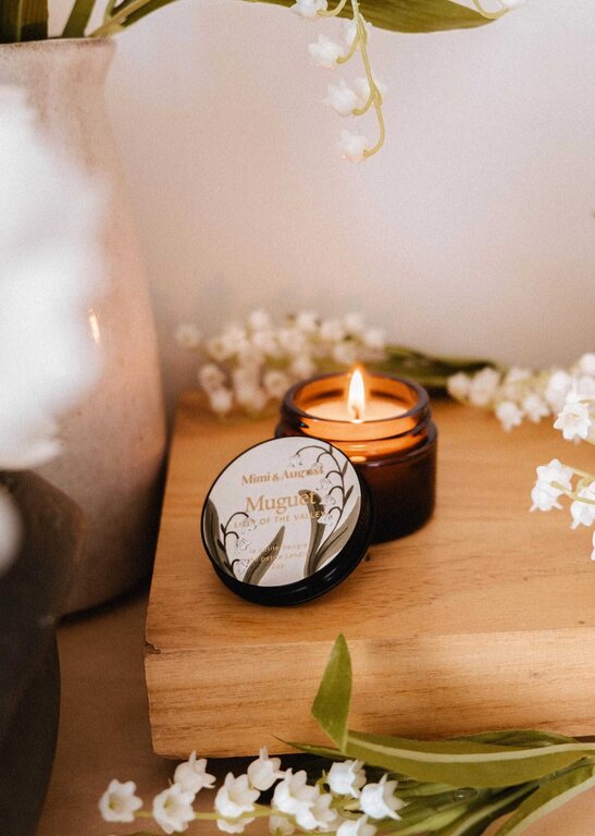 MIMI & AUGUST BOUGIE DE SOJA - MUGUET 2 OZ