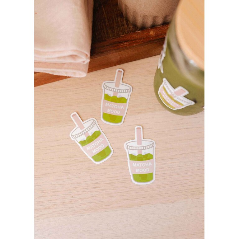 MIMI & AUGUST AUTOCOLLANT EN VINYLE - MATCHA MOOD