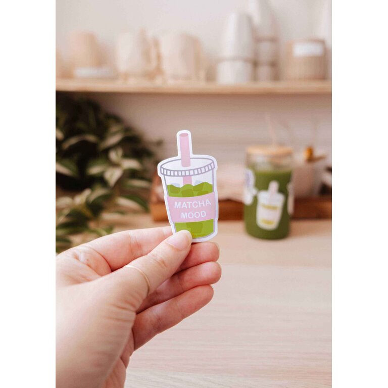 MIMI & AUGUST AUTOCOLLANT EN VINYLE - MATCHA MOOD