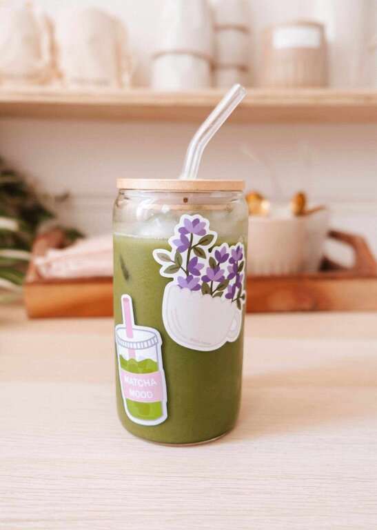 MIMI & AUGUST AUTOCOLLANT EN VINYLE - MATCHA MOOD