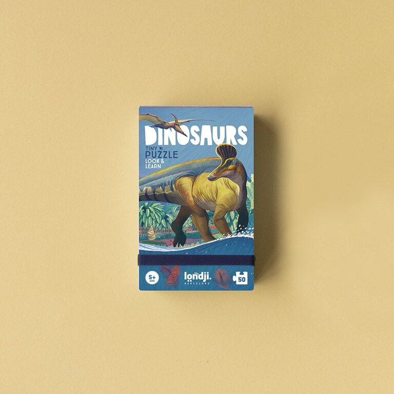 LONDJI PETIT PUZZLE CHERCHE ET TROUVE 50 PCS - DINOSAURES