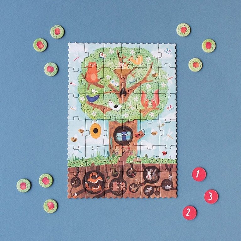 LONDJI PETIT PUZZLE CHERCHE ET TROUVE 36 PCS - POMMIER