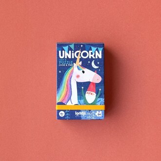 LONDJI PETIT PUZZLE CHERCHE ET TROUVE 24 PCS - LICORNE