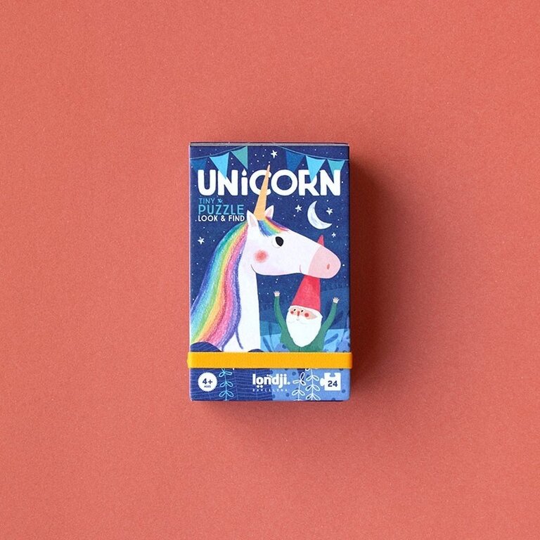 LONDJI PETIT PUZZLE CHERCHE ET TROUVE 24 PCS - LICORNE