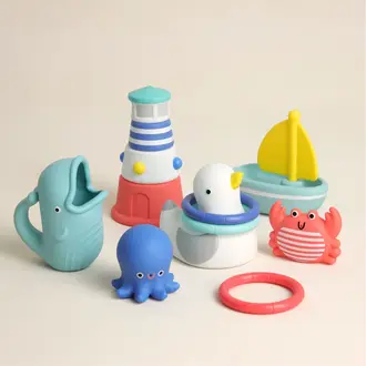 ITZY RITZY COFFRET DE JOUETS DE BAIN - SEASIDE
