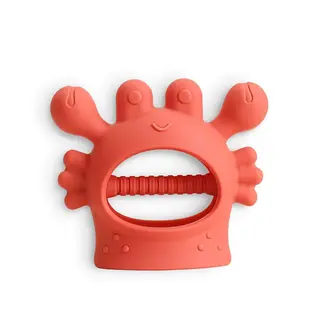 ITZY RITZY MITAINE DE DENTITION EN SILICONE - CRABE