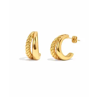 SUNNY SUNDAY BOUCLES D'OREILLES - ANNEAUX ANA - OR