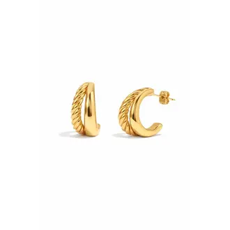 SUNNY SUNDAY BOUCLES D'OREILLES - ANNEAUX ANA - OR