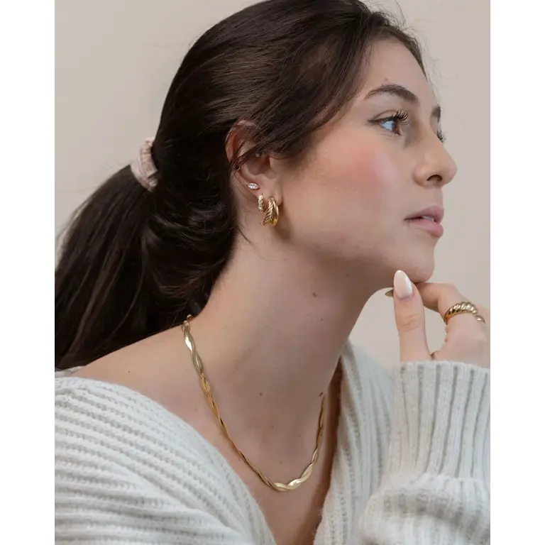 SUNNY SUNDAY BOUCLES D'OREILLES - ANNEAUX ANA - OR