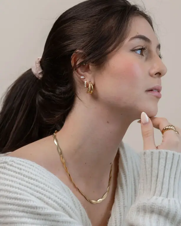 SUNNY SUNDAY BOUCLES D'OREILLES - ANNEAUX ANA - OR