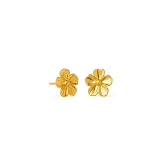 SUNNY SUNDAY BOUCLES D'OREILLES - FLEUR FILLE - OR
