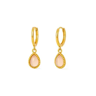 SUNNY SUNDAY BOUCLES D'OREILLES - POLLY BLANC - OR