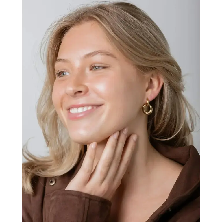 SUNNY SUNDAY DOUBLE EARRINGS - TAYLOR - GOLD