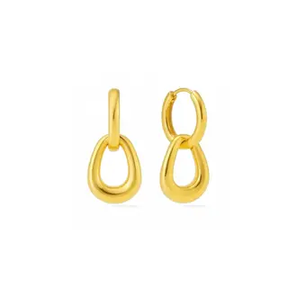 SUNNY SUNDAY BOUCLES D'OREILLES DOUBLES - TAYLOR - OR