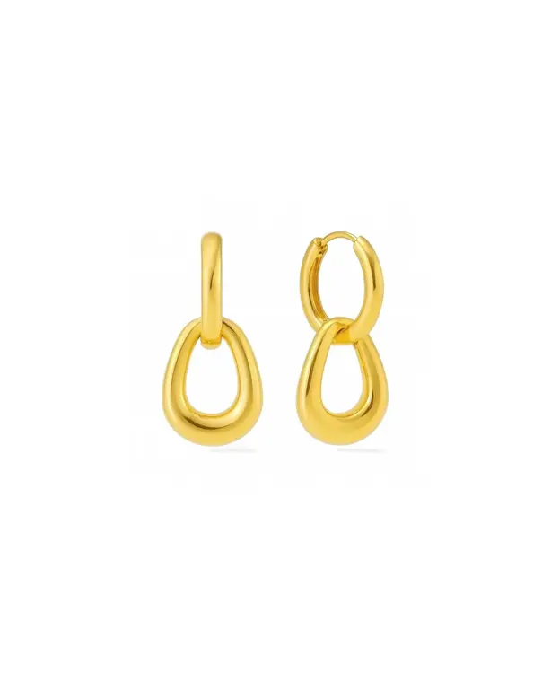 SUNNY SUNDAY BOUCLES D'OREILLES DOUBLES - TAYLOR - OR