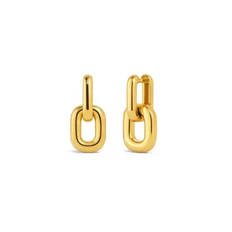 SUNNY SUNDAY BOUCLES D'OREILLES - ANNEAUX DOUBLES IZZIE - OR