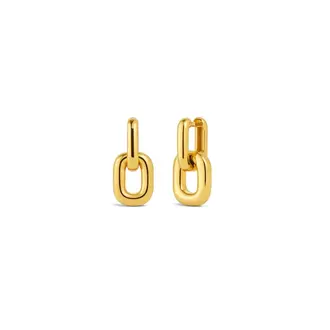 SUNNY SUNDAY BOUCLES D'OREILLES - ANNEAUX DOUBLES IZZIE - OR