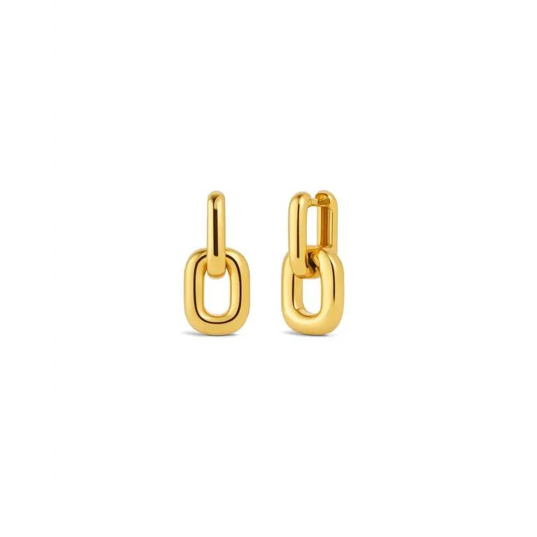 SUNNY SUNDAY BOUCLES D'OREILLES - ANNEAUX DOUBLES IZZIE - OR