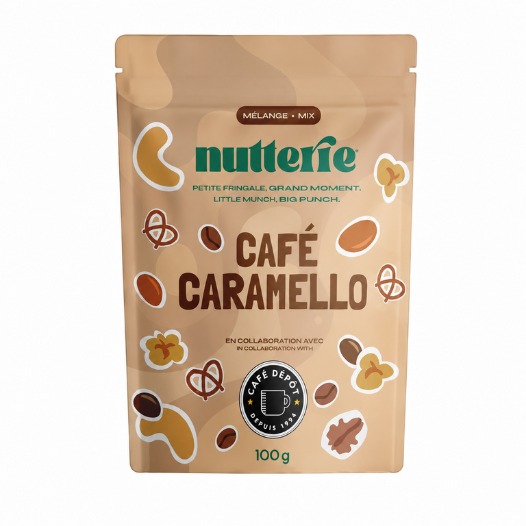 NUTTERIE SACHET COLLATION 100 GR - CAFÉ CARAMELLO