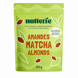 NUTTERIE SACHET COLLATION 100 GR - AMANDES MATCHA