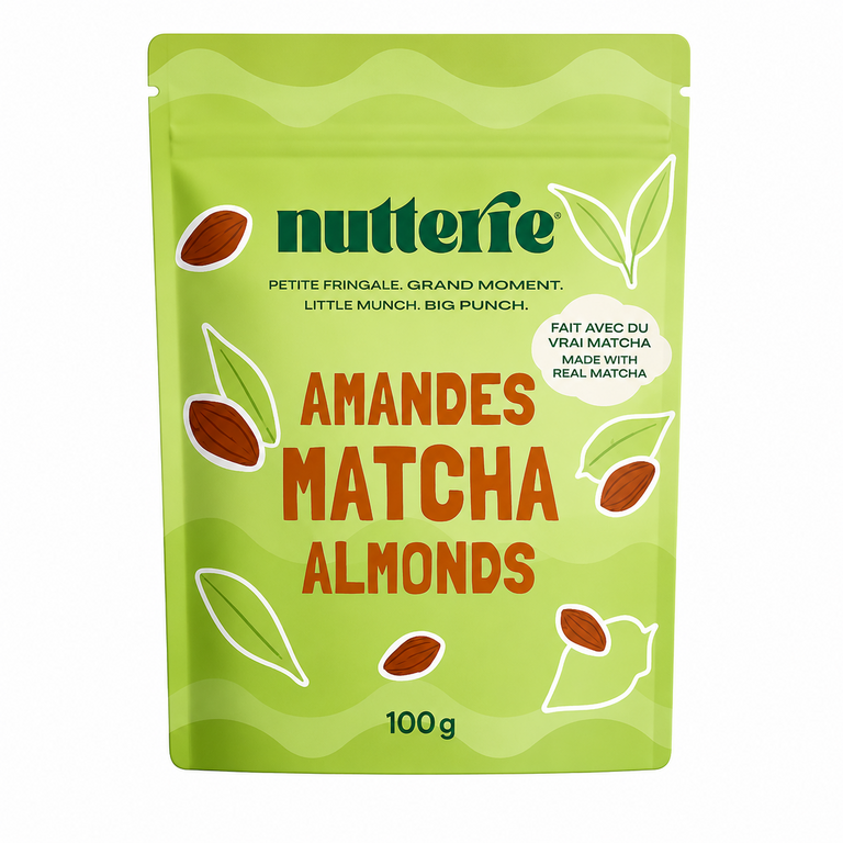 NUTTERIE SACHET COLLATION 100 GR - AMANDES MATCHA
