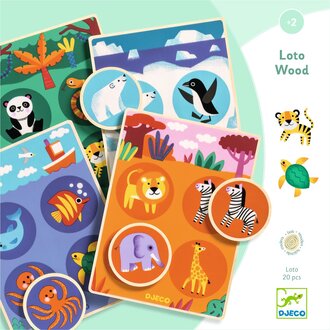 DJECO JEU DE LOTO EN BOIS - LOTO WOOD