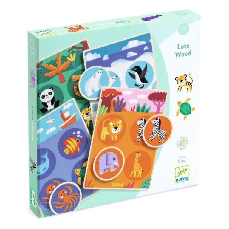 DJECO JEU DE LOTO EN BOIS - LOTO WOOD