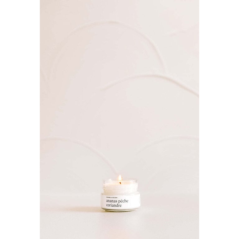 MARÉE CHANDELLE SOY CANDLE - PINEAPPLE, PEACH AND CILANTRO