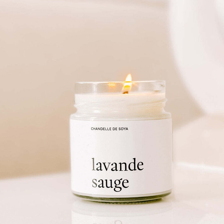 MARÉE CHANDELLE CHANDELLE DE SOYA - LAVANDE ET SAUGE
