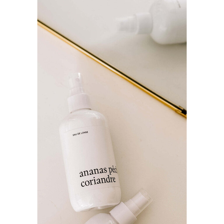MARÉE CHANDELLE EAU DE LINGE - ANANAS, PÊCHE ET CORIANDRE