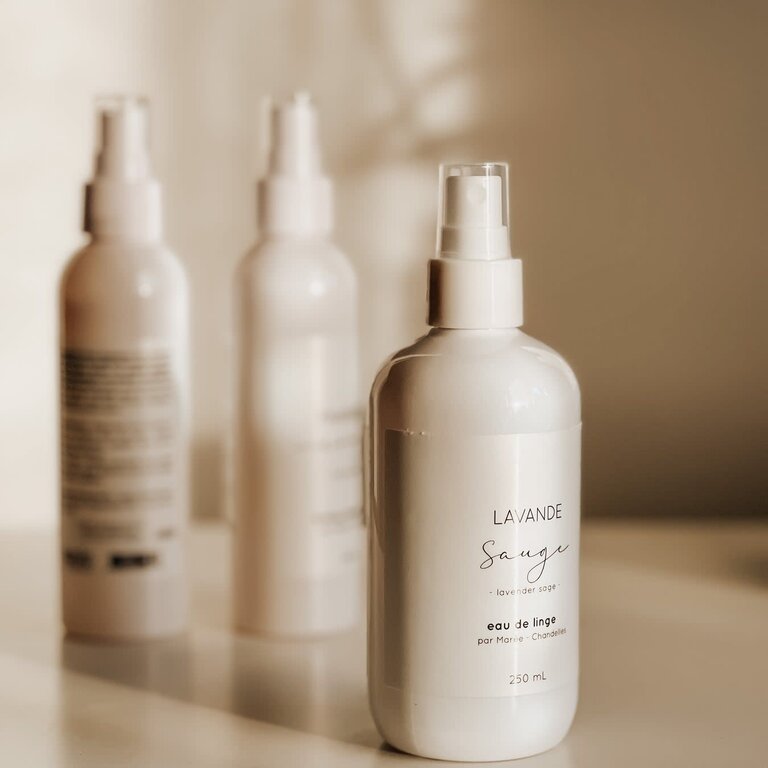 MARÉE CHANDELLE EAU DE LINGE - LAVANDE ET SAUGE