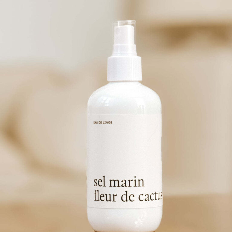 MARÉE CHANDELLE EAU DE LINGE - SEL MARIN FLEUR DE CACTUS