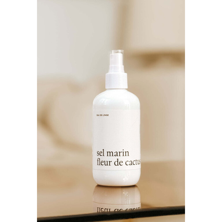 MARÉE CHANDELLE EAU DE LINGE - SEL MARIN FLEUR DE CACTUS