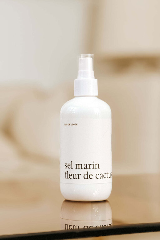 MARÉE CHANDELLE EAU DE LINGE - SEL MARIN FLEUR DE CACTUS