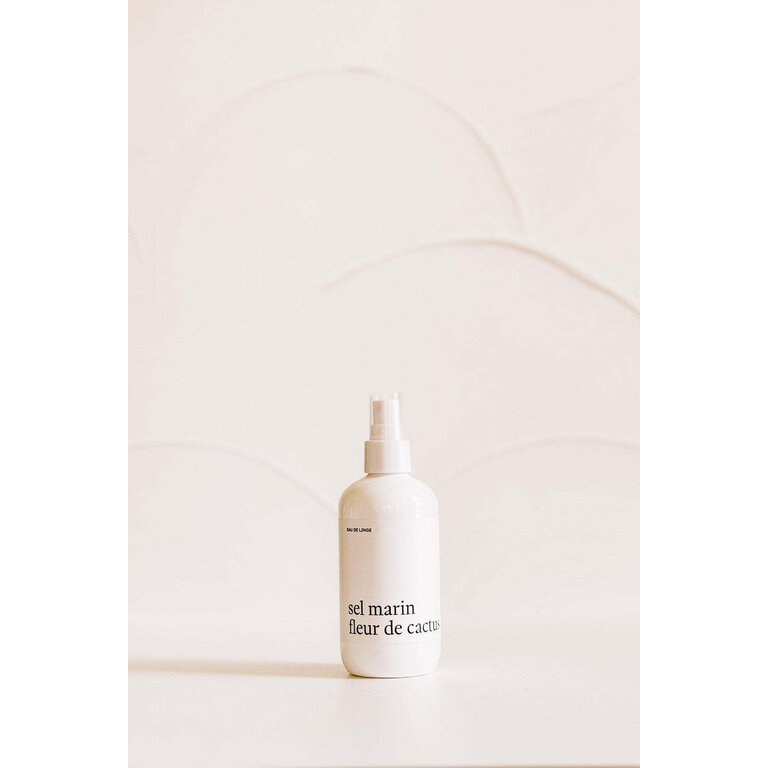 MARÉE CHANDELLE EAU DE LINGE - SEL MARIN FLEUR DE CACTUS