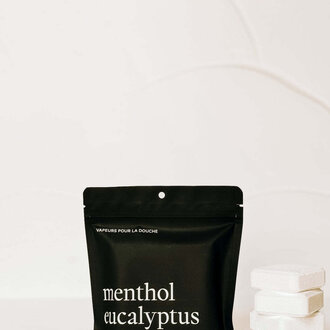 MARÉE CHANDELLE VAPEURS DE DOUCHE - MENTHOL ET EUCALYPTUS - PAQUET DE 4