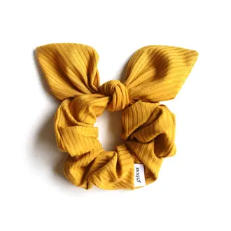 GIBOU CHOUCHOU BOUCLÉ EN BAMBOU - JAUNE TOURNESOL