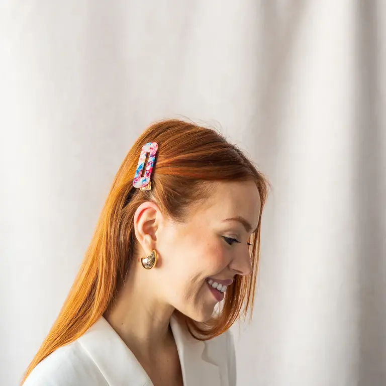 GIBOU BARRETTES RECTANGULAIRES - ENSEMBLE DE 2 - NUAGE BLEU