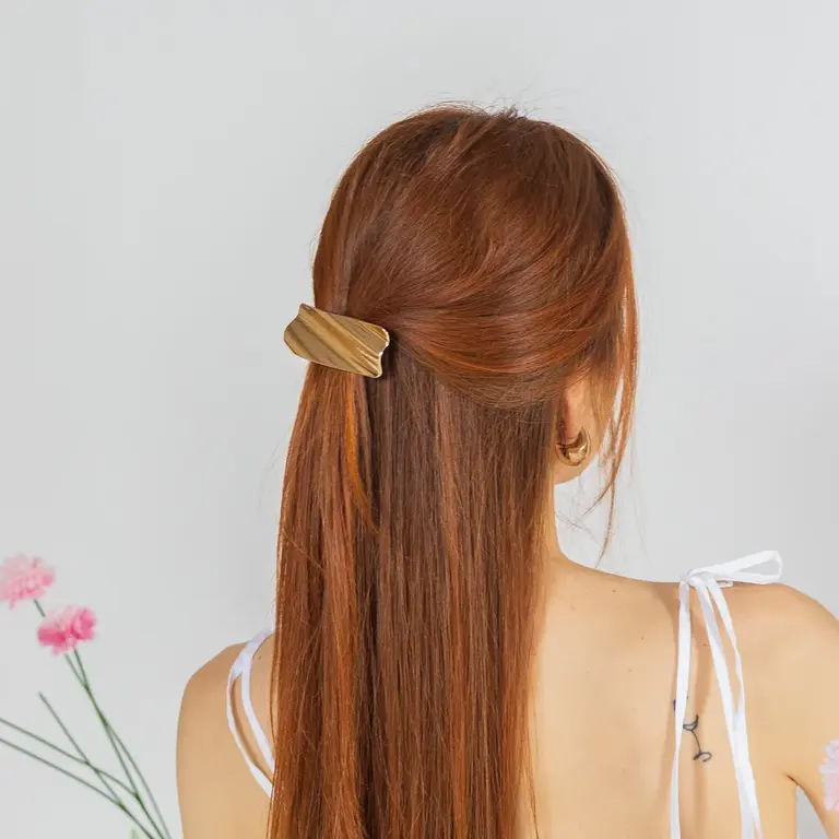 GIBOU BARRETTES À CHEVEUX MÉTALLIQUE LUDI - OR