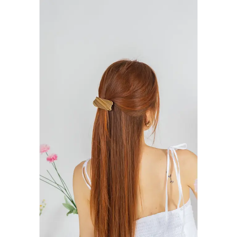 GIBOU LUDI METALLIC HAIR CLIP - GOLD