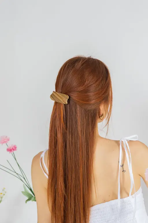 GIBOU BARRETTES À CHEVEUX MÉTALLIQUE LUDI - OR