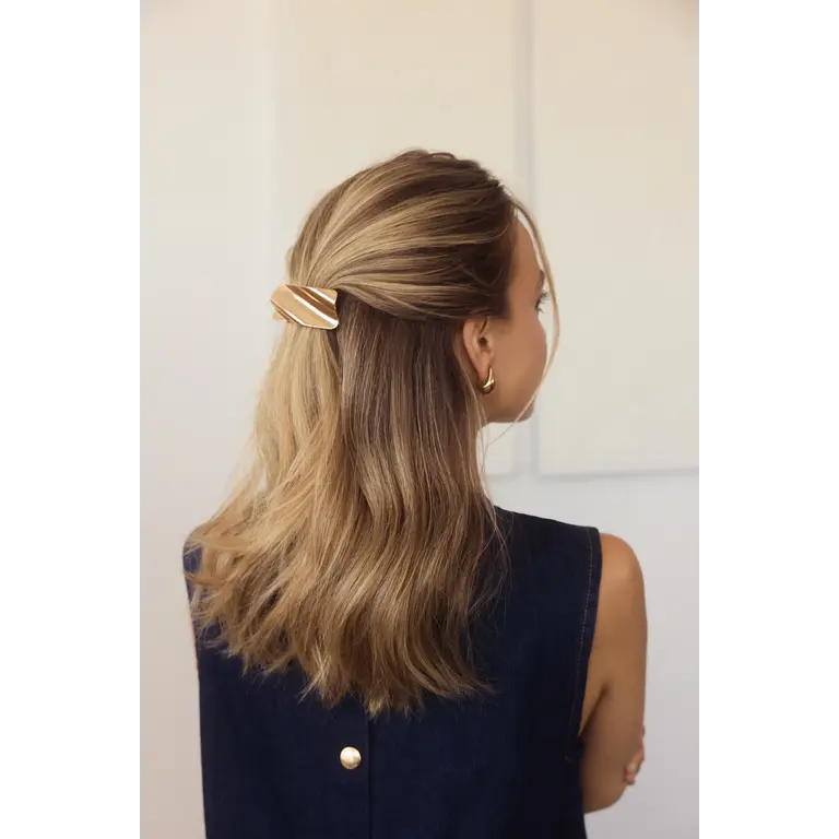 GIBOU BARRETTES À CHEVEUX MÉTALLIQUE LUDI - OR