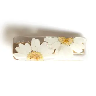 GIBOU BARRETTE DROITE AVEC FLEURS SÉCHÉES - MARGUERITE
